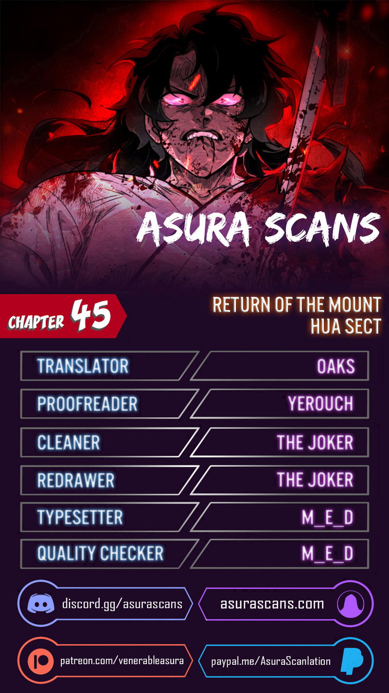 Return of the Mount Hua Sect Chapter 45 - Page 1