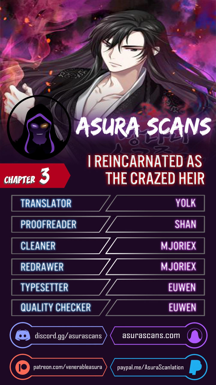 I Reincarnated As The Crazed Heir Chapter 3 - Page 1