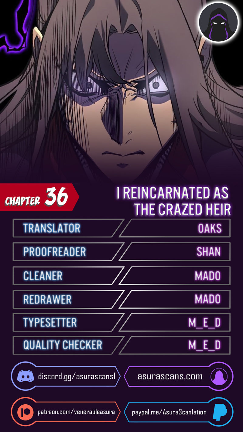 I Reincarnated As The Crazed Heir Chapter 36 - Page 1