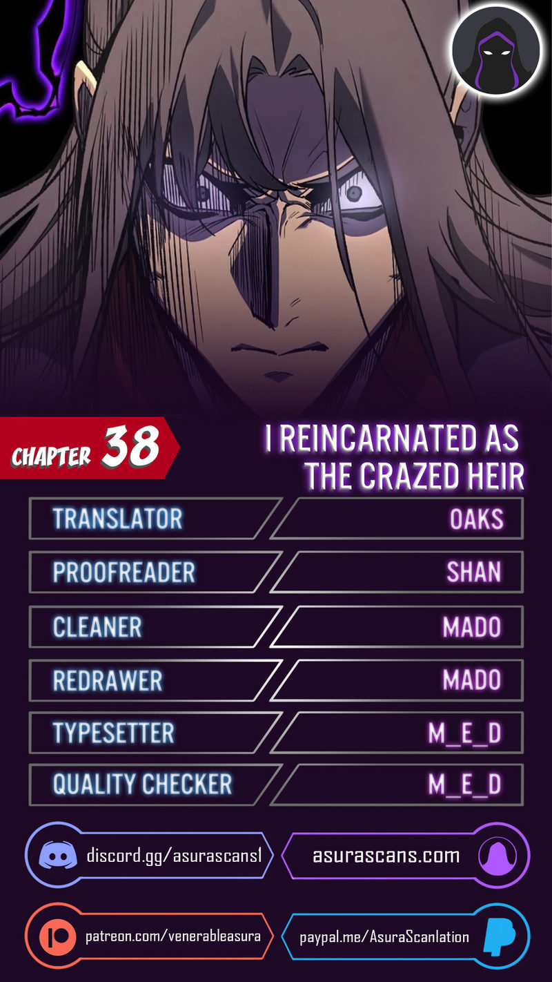 I Reincarnated As The Crazed Heir Chapter 38 - Page 1