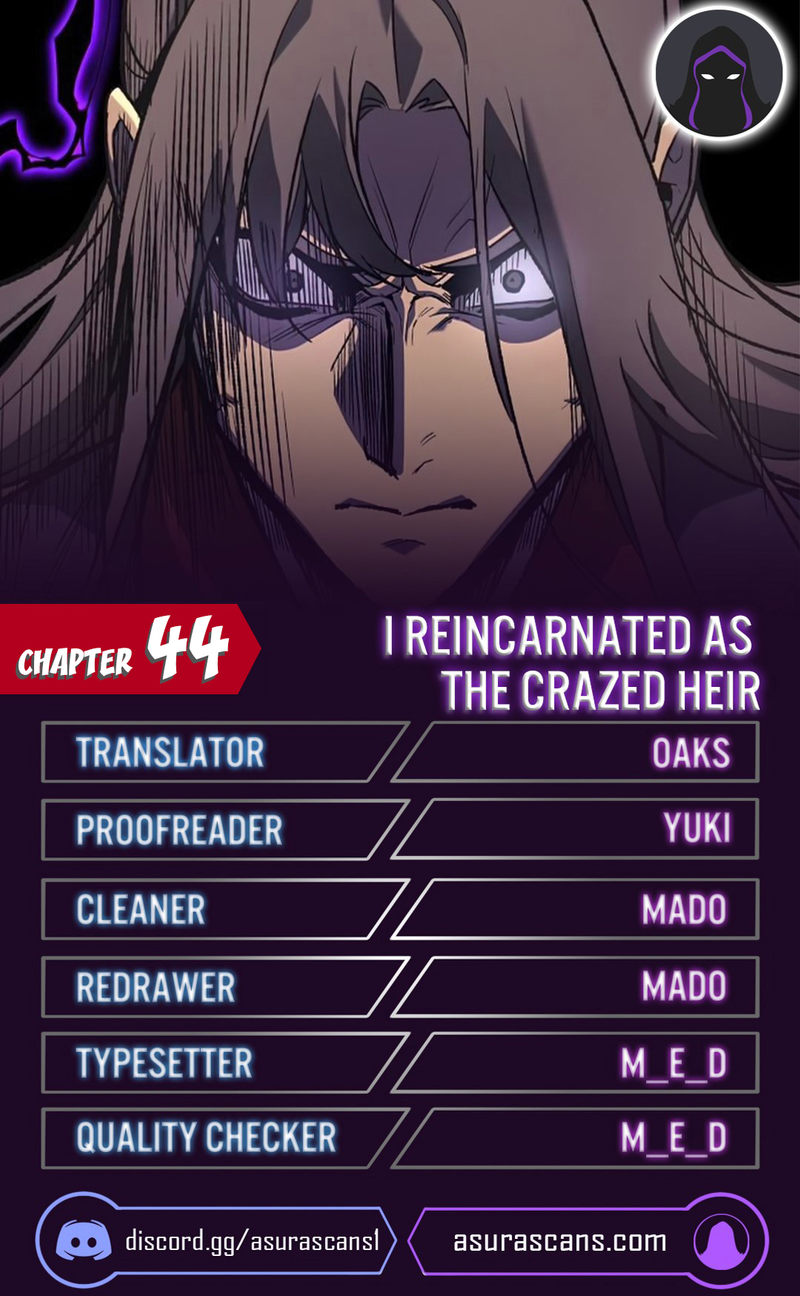 I Reincarnated As The Crazed Heir Chapter 44 - Page 1