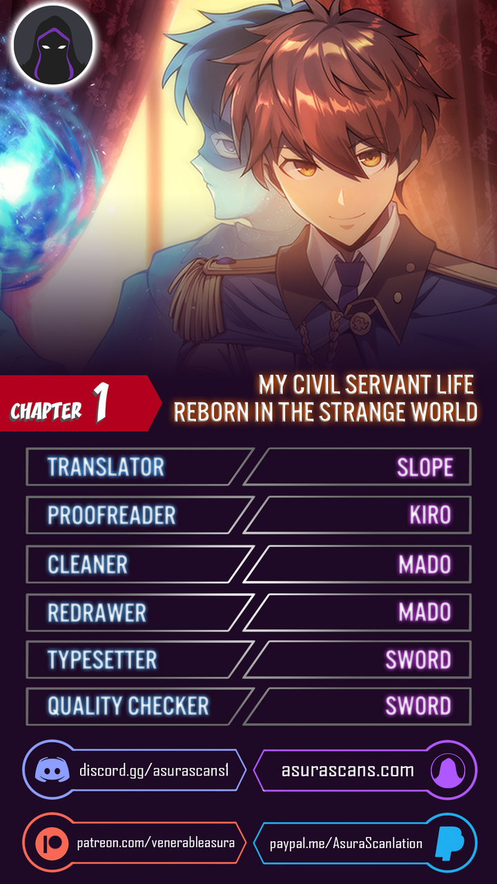 My Civil Servant Life Reborn in the Strange World Chapter 1 - Page 1