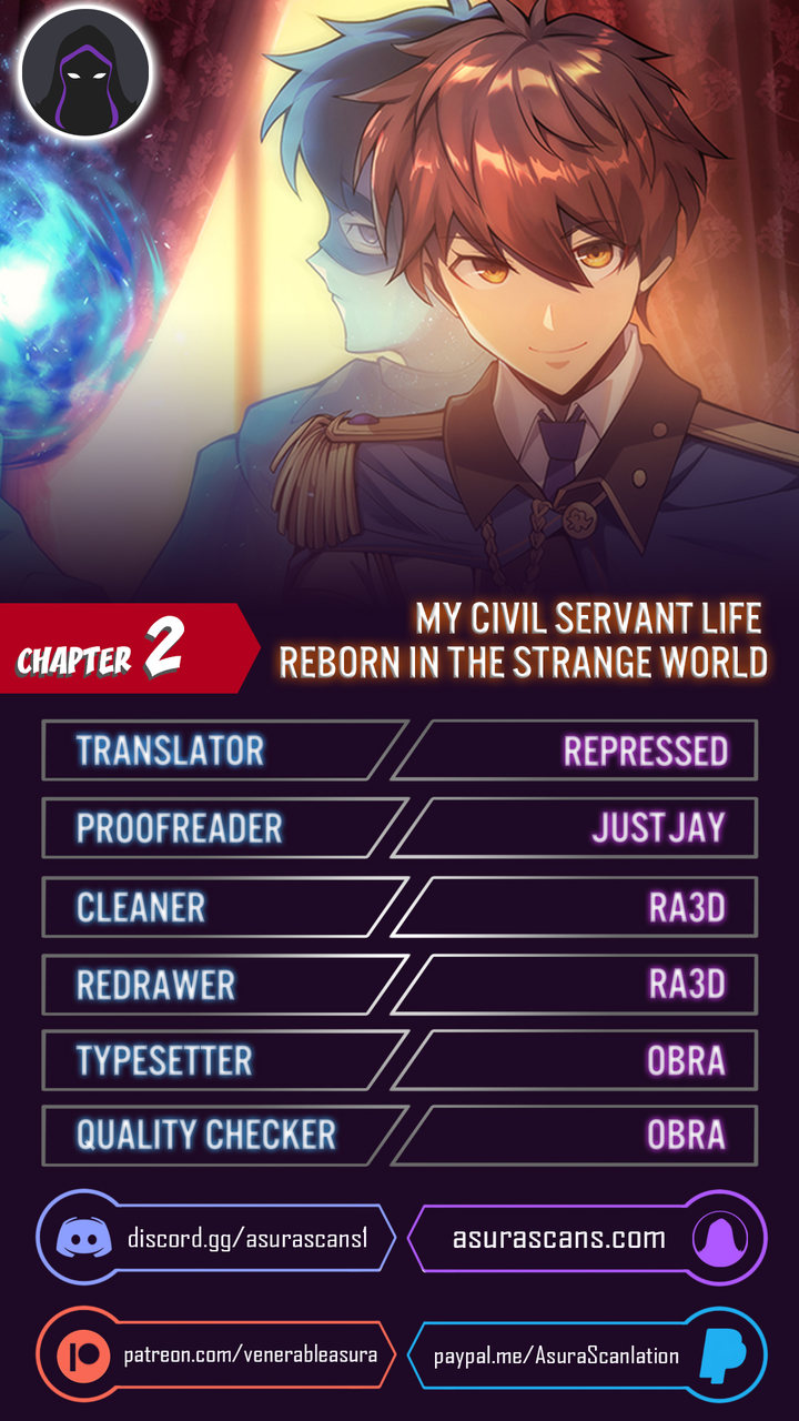 My Civil Servant Life Reborn in the Strange World Chapter 2 - Page 1