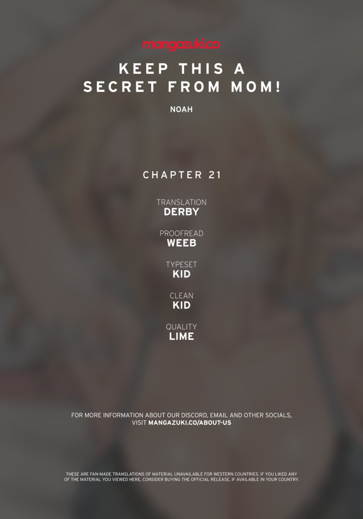 Keep it a secret from your mother! Chapter 21 - Page 1