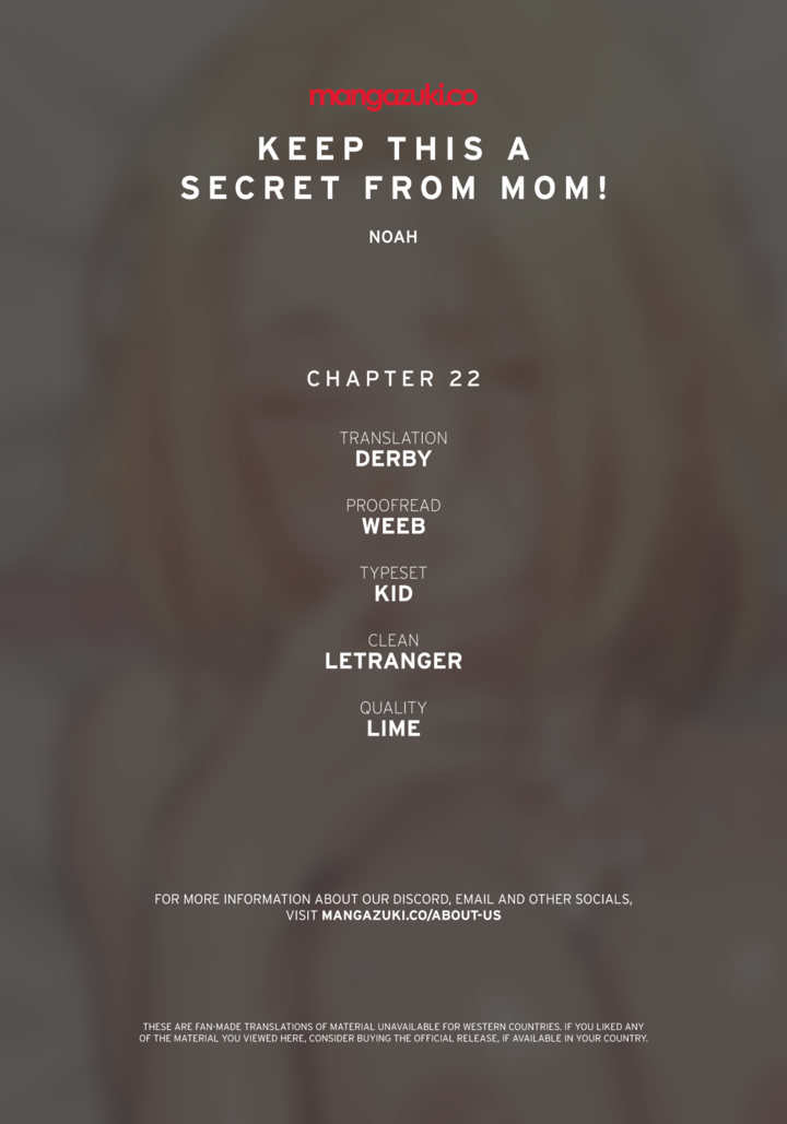 Keep it a secret from your mother! Chapter 22 - Page 1