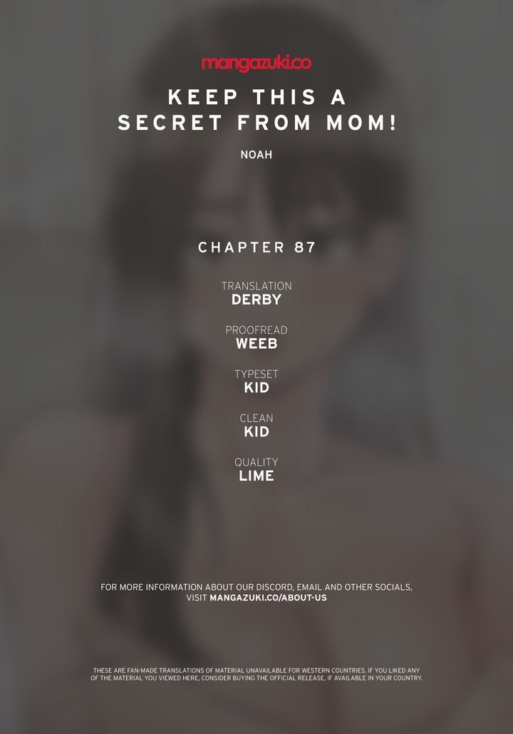 Keep it a secret from your mother! Chapter 87 - Page 1