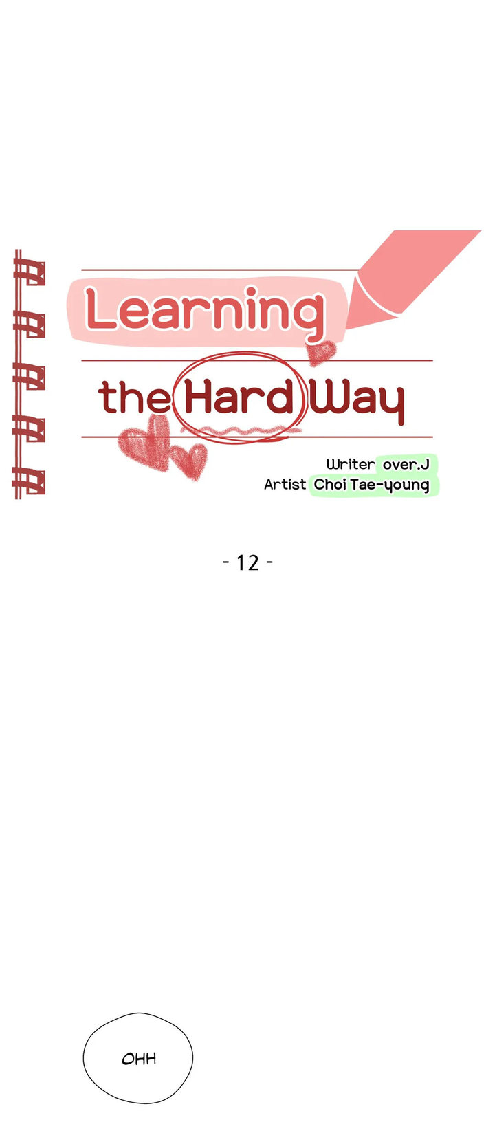 Learning The Hard Way Chapter 12 - Page 1