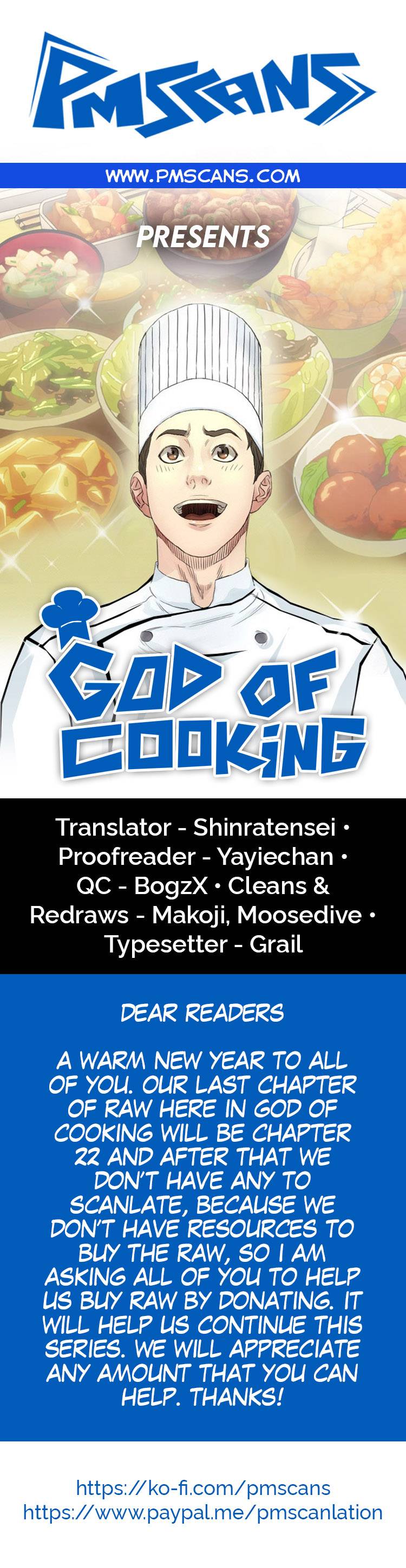 God Of Cooking Chapter 22 - Page 1