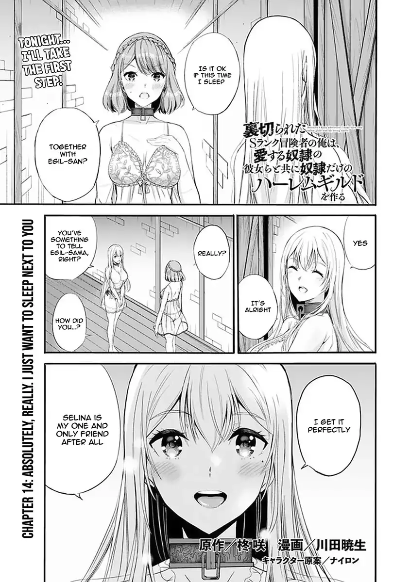 Uragirareta S Rank Boukensha no Ore wa, Aisuru Dorei no Kanojora to Tomoni Dorei dake no Harem Guild o Tsukuru Chapter 14 - Page 2