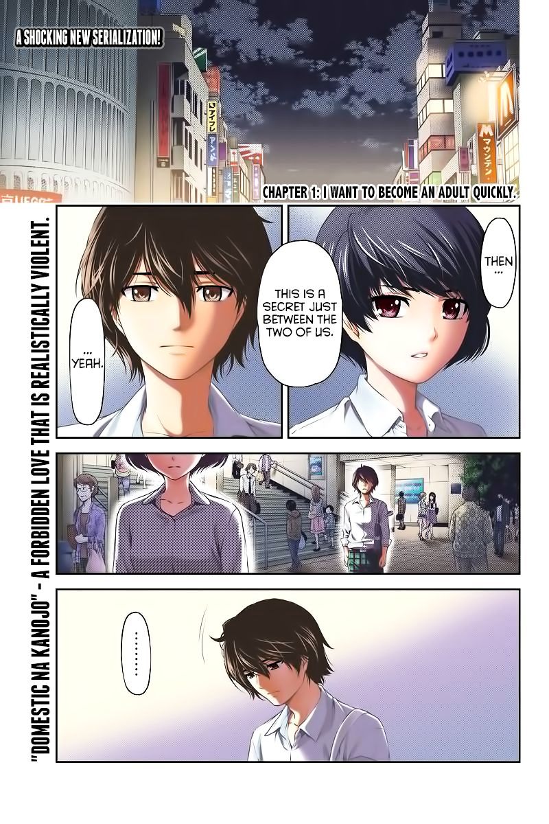 Domestic na Kanojo Chapter 1 - Page 4