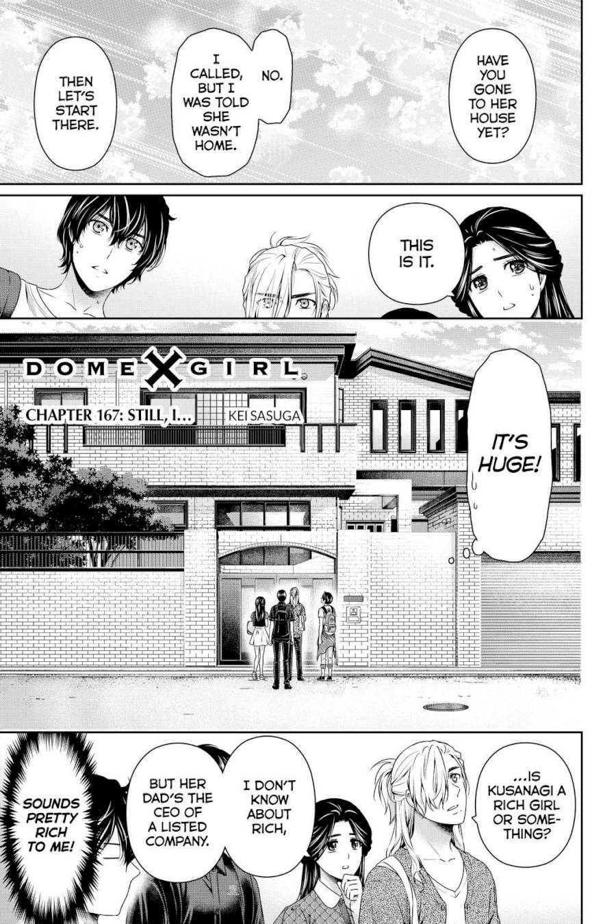 Domestic na Kanojo Chapter 167 - Page 1