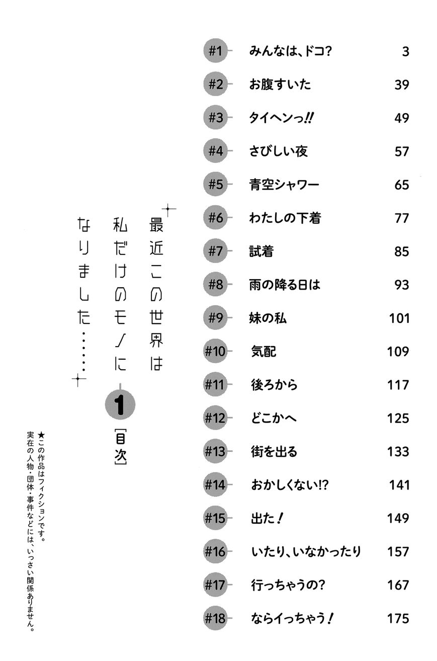 Saikin Kono Sekai wa Watashi dake no Mono ni Narimashita…… Chapter 1 - Page 7