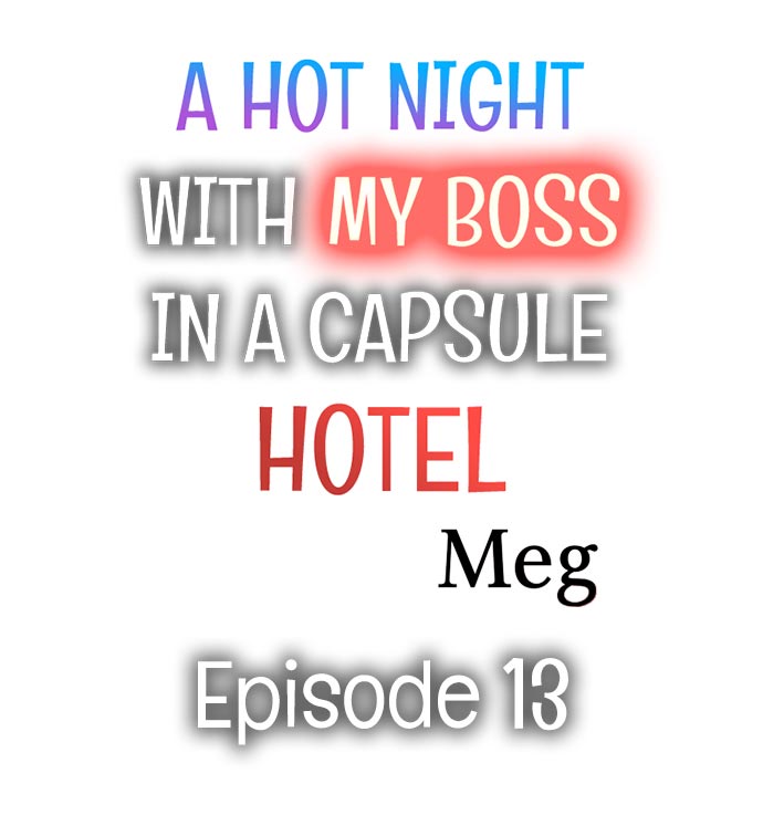 A Hot Night With My Boss in a Capsule Hotel Chapter 13 - Page 1