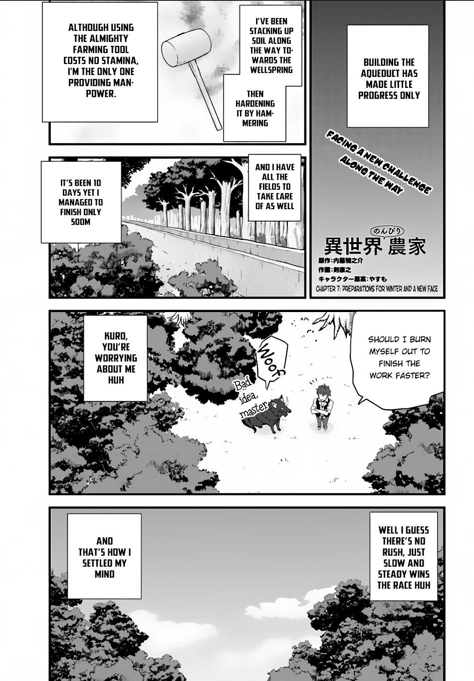 Isekai Nonbiri Nouka Chapter 7 - Page 1