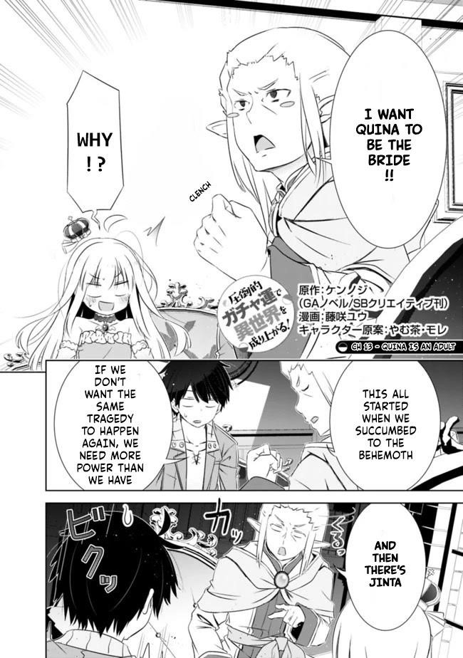 I Rose Suddenly In The Alternate World By Overwhelming Gacha With Luck! Chapter 13 - Page 2