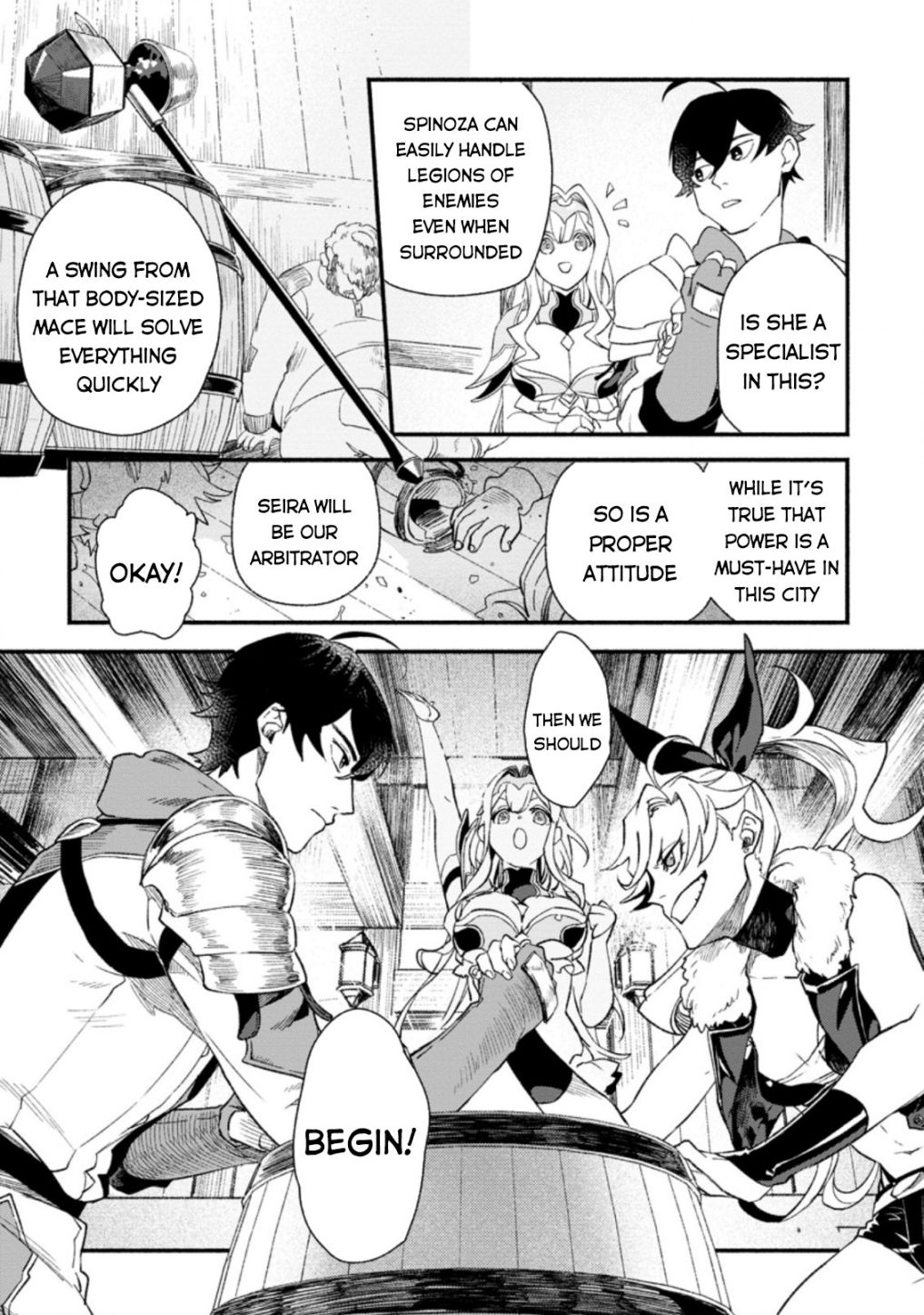 Sono Monban, Saikyou Nitsuki: Tsuihou Sareta Bougyo Ryoku 9999 no Senshi, Outo no Monban Toshite Musou Suru Chapter 4 - Page 20