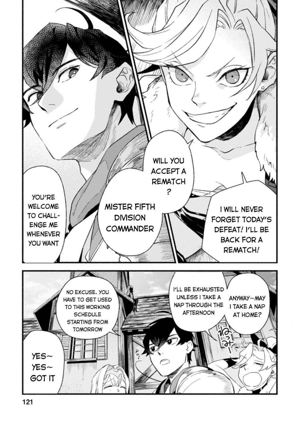 Sono Monban, Saikyou Nitsuki: Tsuihou Sareta Bougyo Ryoku 9999 no Senshi, Outo no Monban Toshite Musou Suru Chapter 4 - Page 28