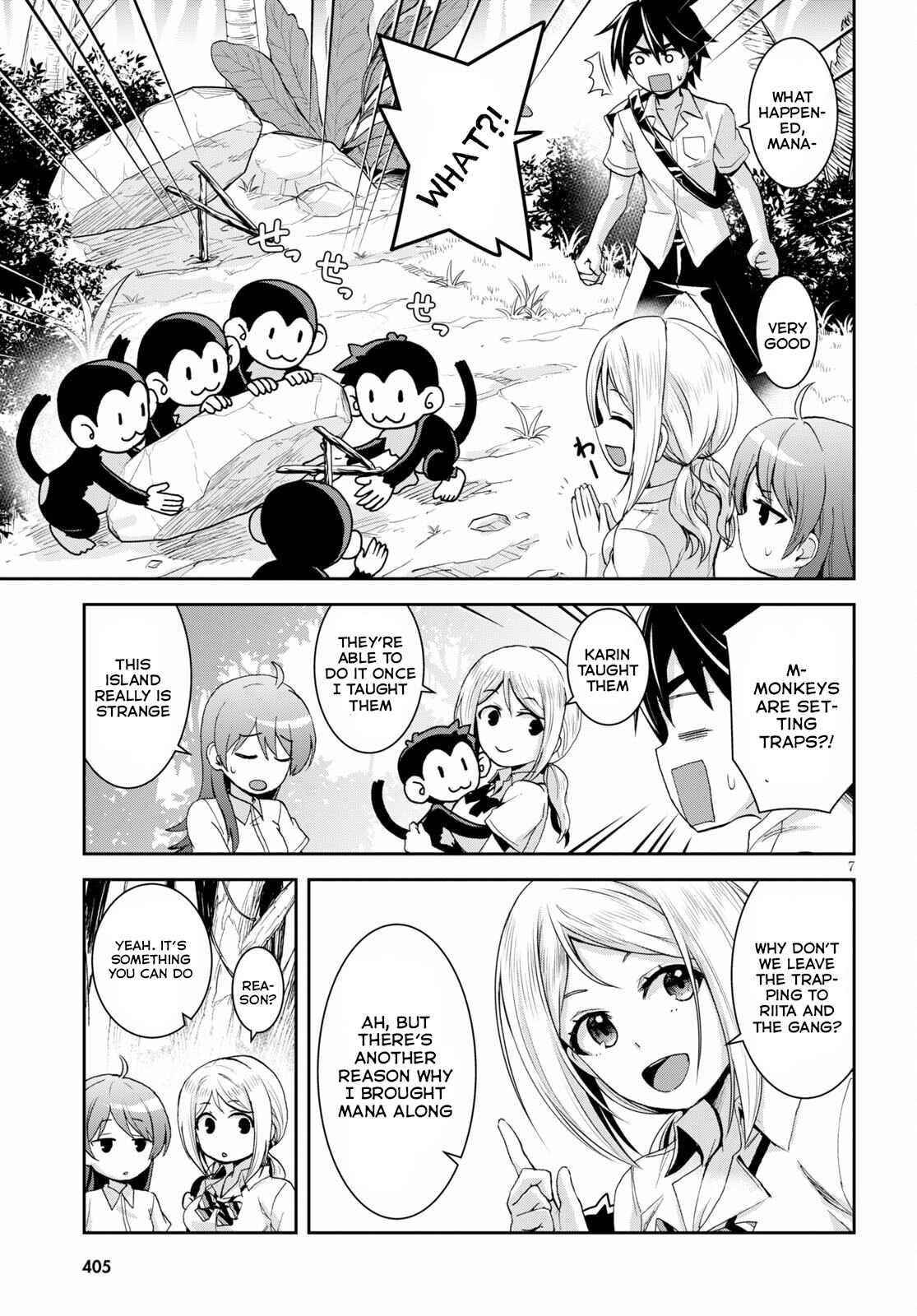 Isekai Yurutto Survival Seikatsu: Gakkou No Minna To Isekai No Mujintou Ni Tenishitakedo Ore Dake Rakushou Desu Chapter 14 - Page 7