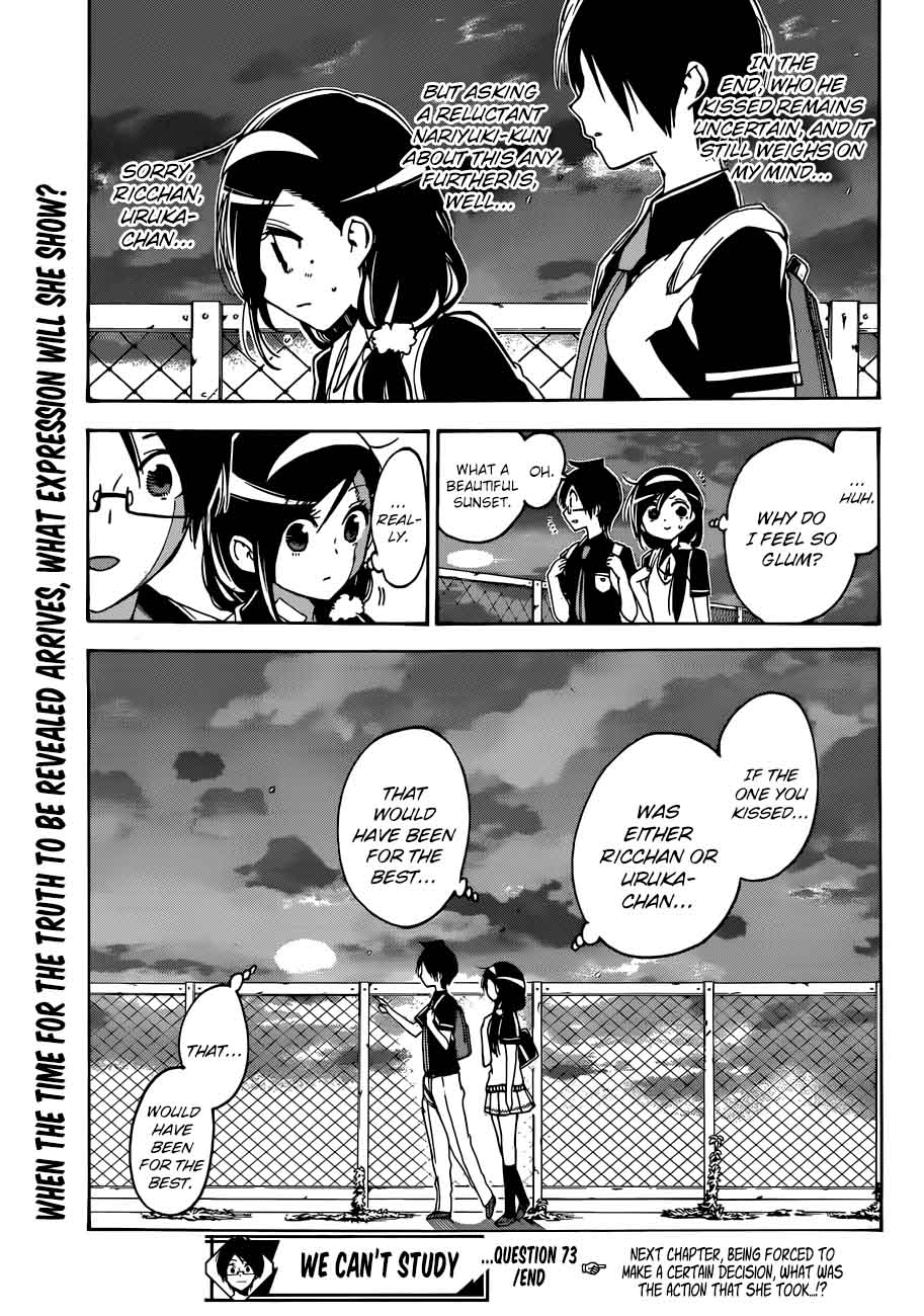 Bokutachi wa Benkyou ga Dekinai Chapter 73 - Page 19