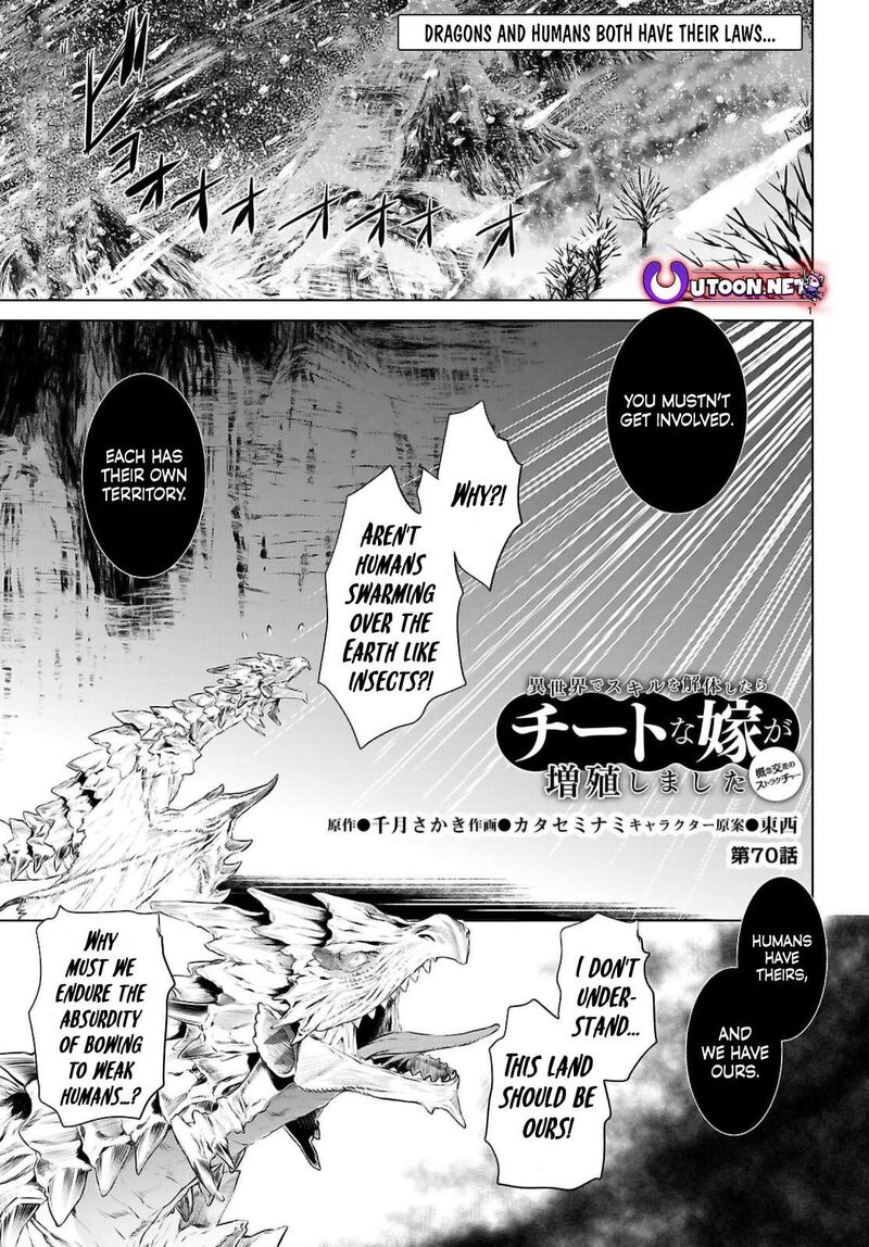 Isekai De Skill Wo Kaitai Shitara Cheat Na Yome Ga Zoushoku Shimashita: Gainen Kousa No Structure Chapter 70 - Page 1