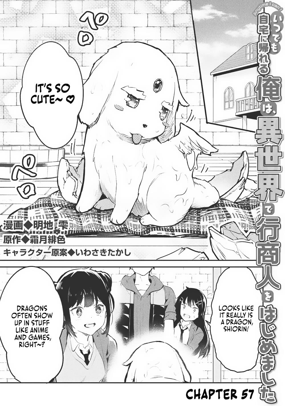 Itsudemo Jitaku Ni Kaerareru Ore Wa, Isekai De Gyoushounin O Hajimemashita Chapter 57 - Page 1