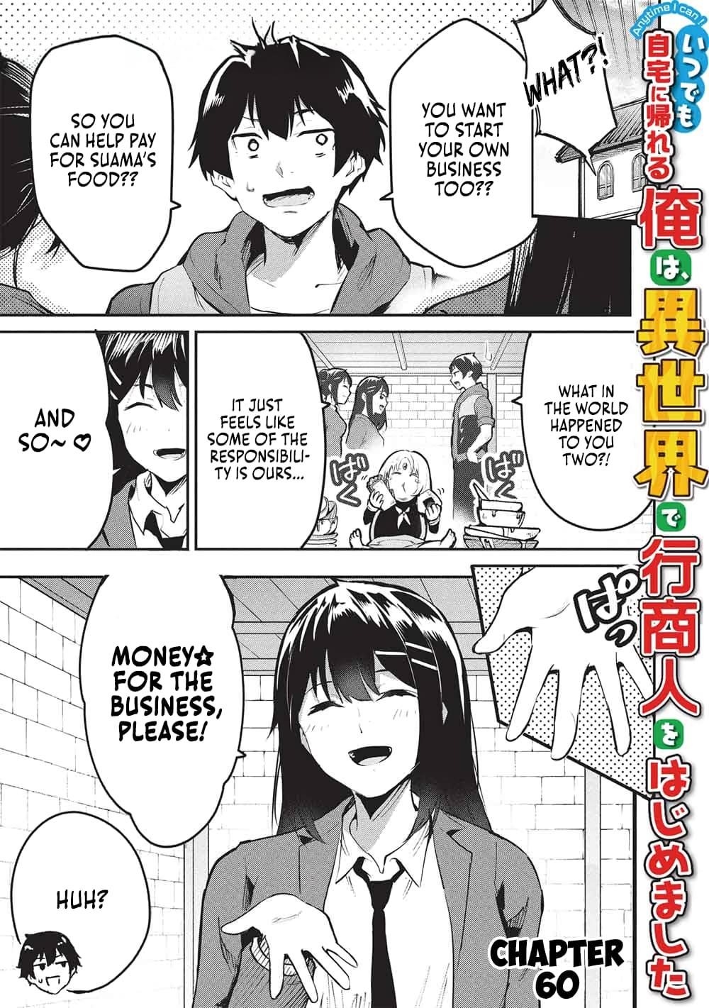 Itsudemo Jitaku Ni Kaerareru Ore Wa, Isekai De Gyoushounin O Hajimemashita Chapter 60 - Page 1