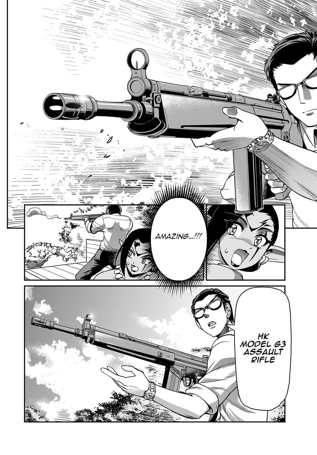 The gunner’s life of a middle-aged man summoned to another world and armed with a rifle: an airsoft addicted salaryman returns to the alternative world after work Chapter 32 - Page 9