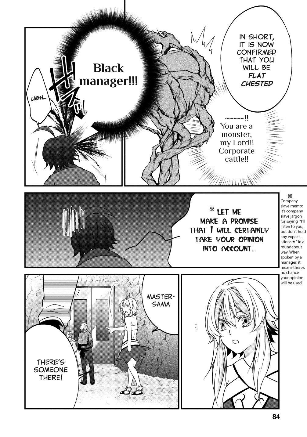 Around 40 “Shachiku” is Golem Master Chapter 15.2 - Page 13