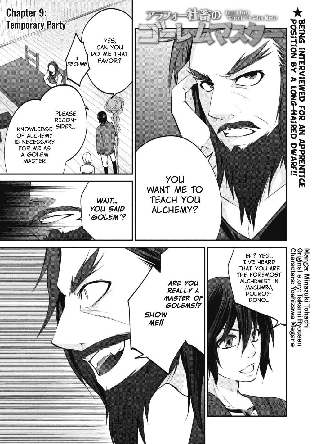 Around 40 “Shachiku” is Golem Master Chapter 9 - Page 1