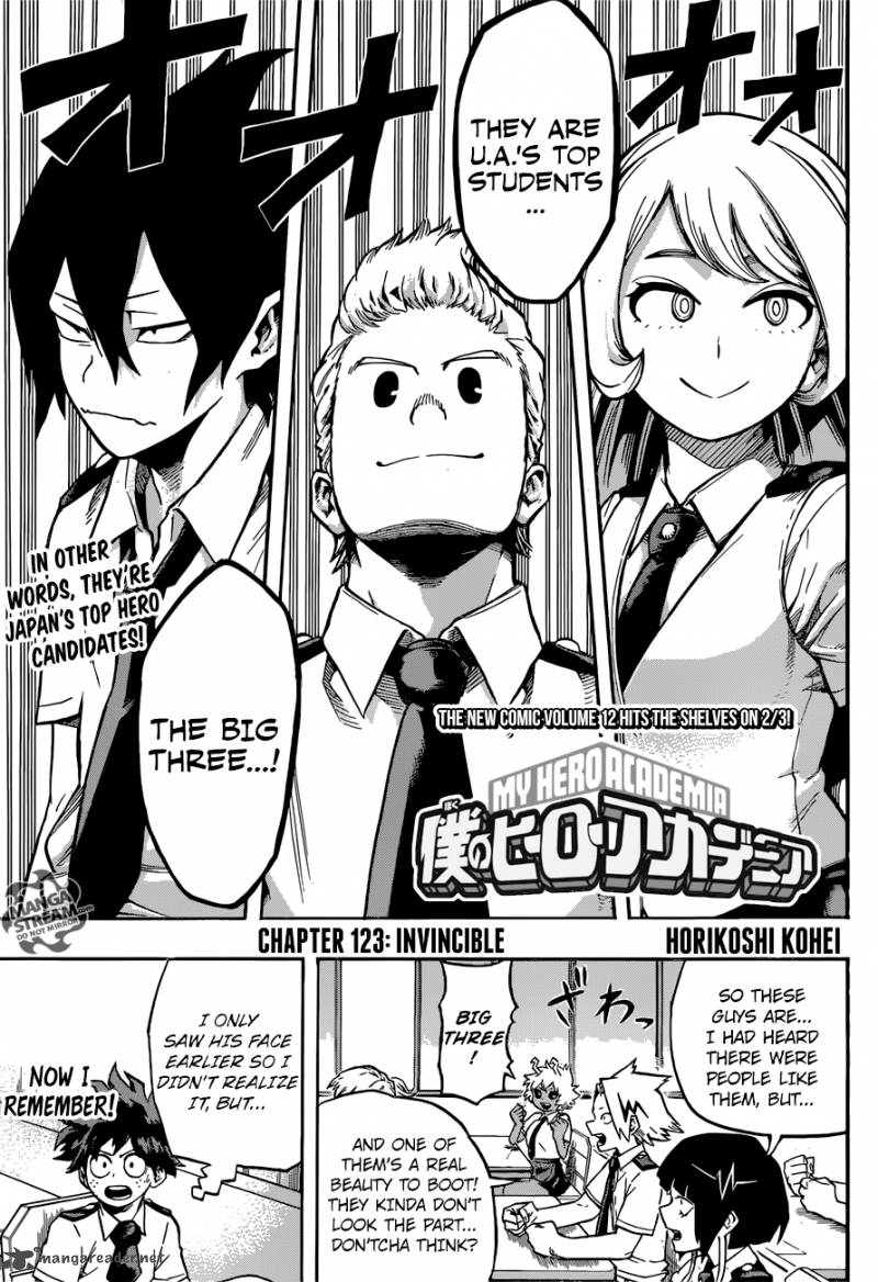 My Hero Academia Chapter 123 - Page 1