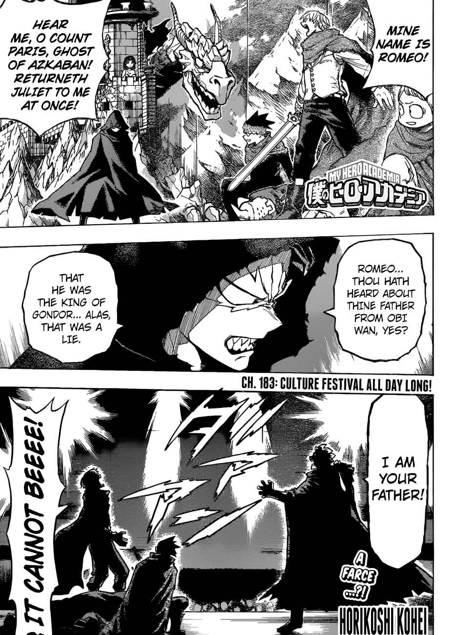 My Hero Academia Chapter 183 - Page 1