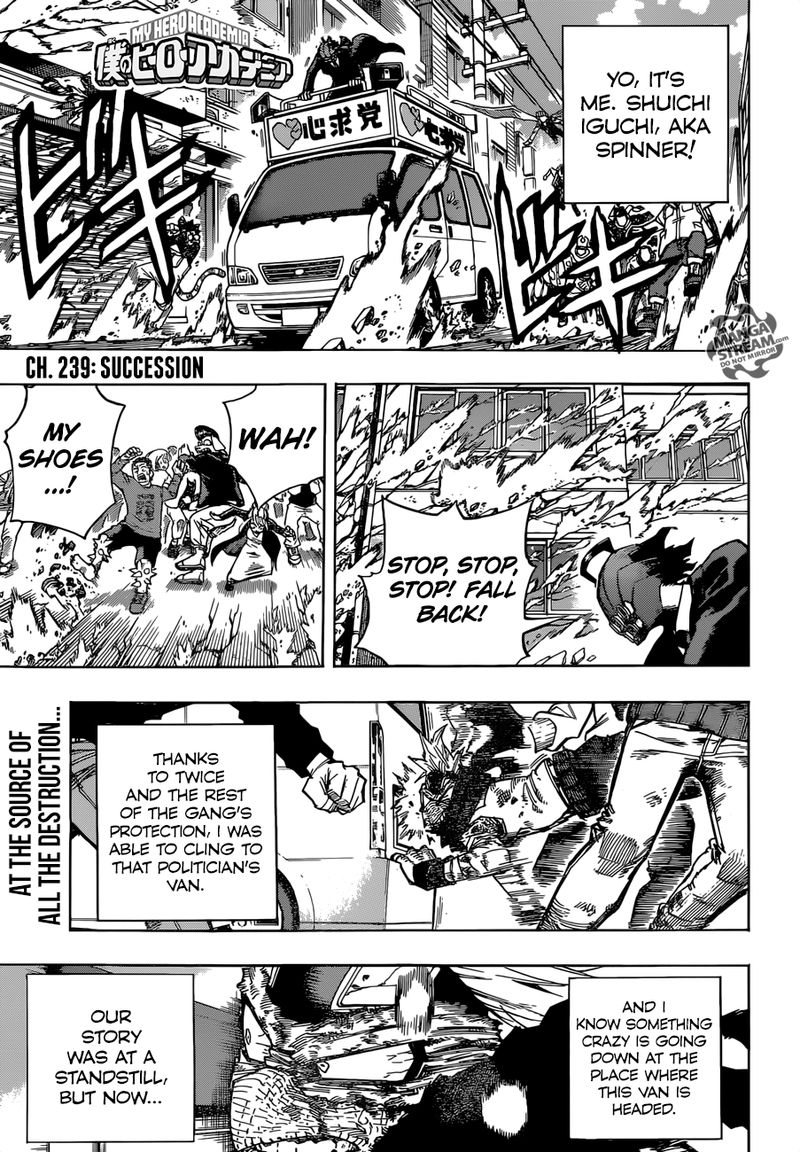 My Hero Academia Chapter 239 - Page 1