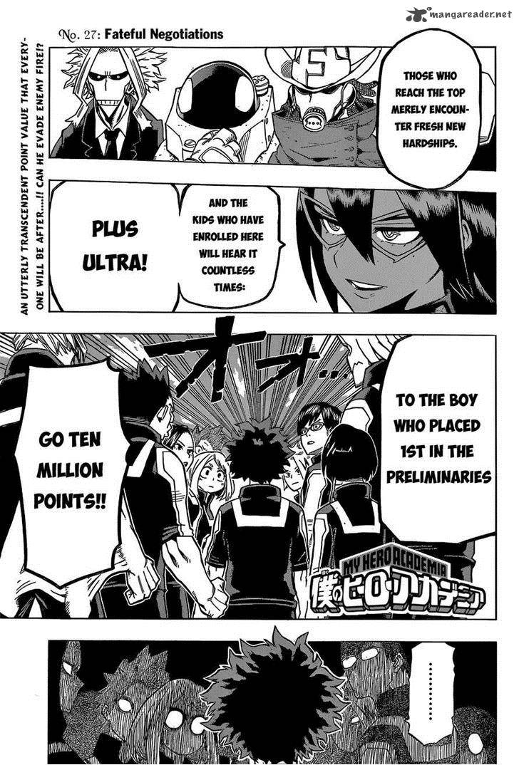 My Hero Academia Chapter 27 - Page 1