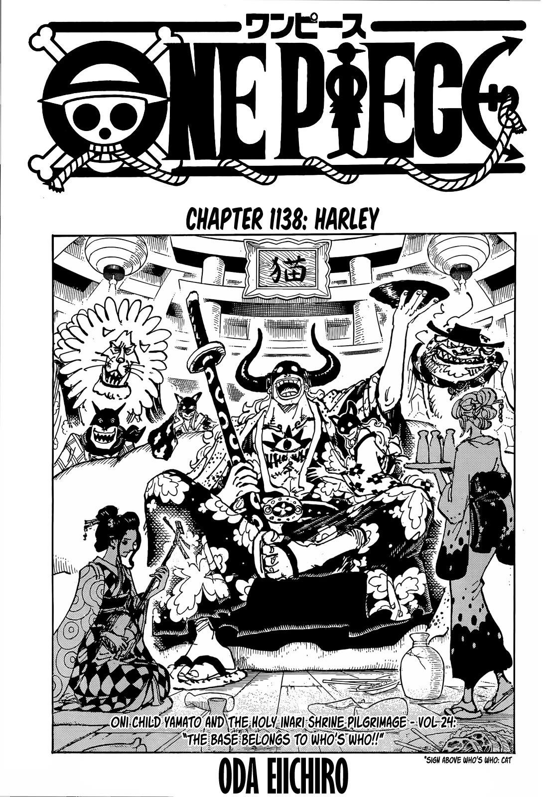 One Piece Chapter 1138 - Page 1