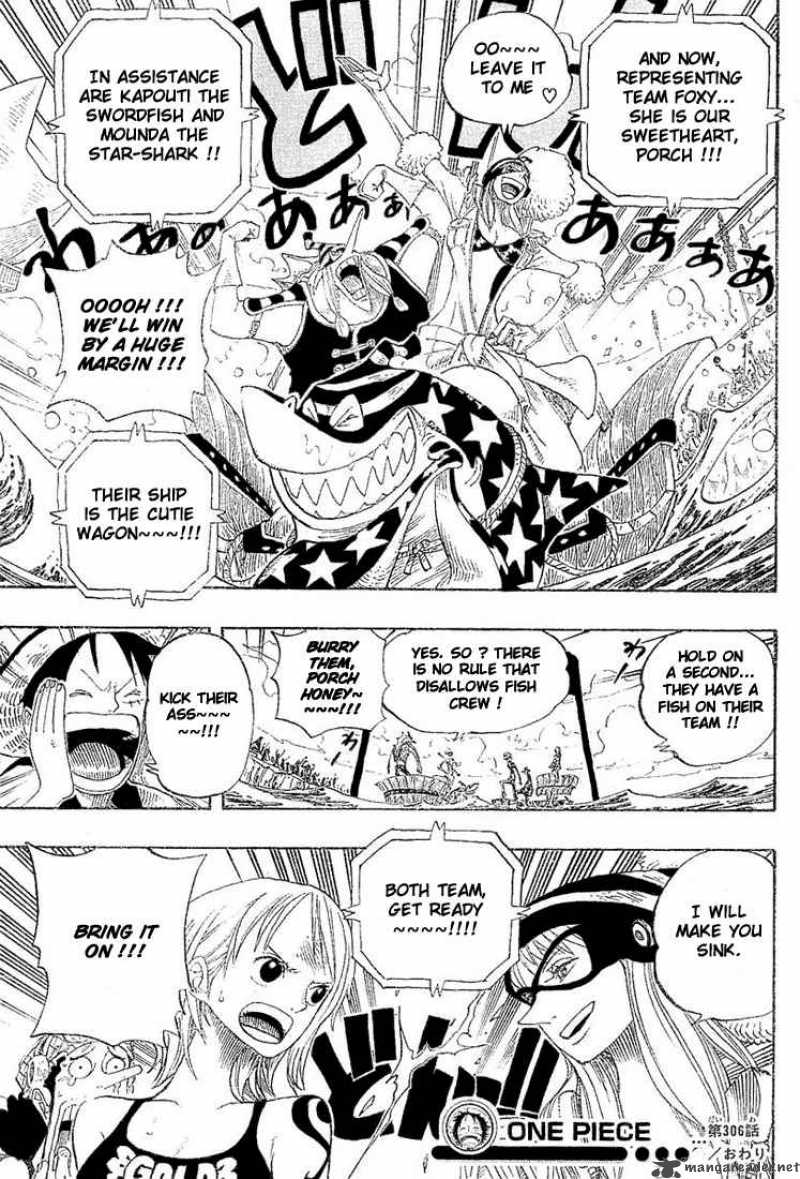 One Piece Chapter 306 - Page 19