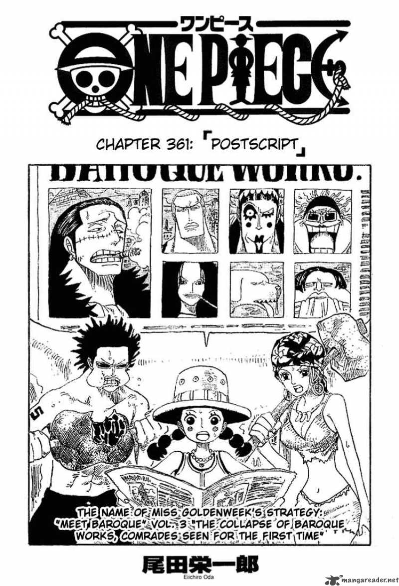 One Piece Chapter 361 - Page 1