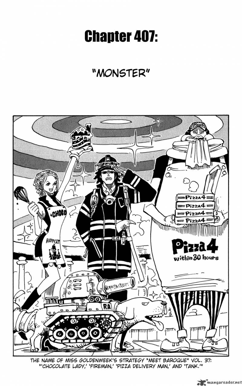 One Piece Chapter 407 - Page 1