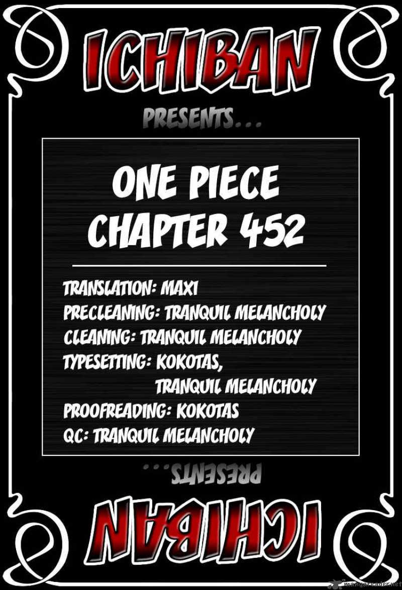 One Piece Chapter 452 - Page 1