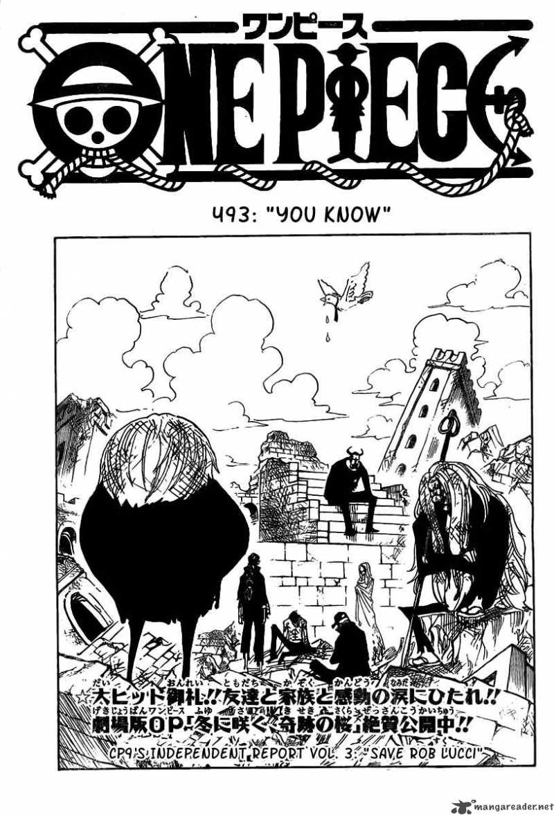 One Piece Chapter 493 - Page 1