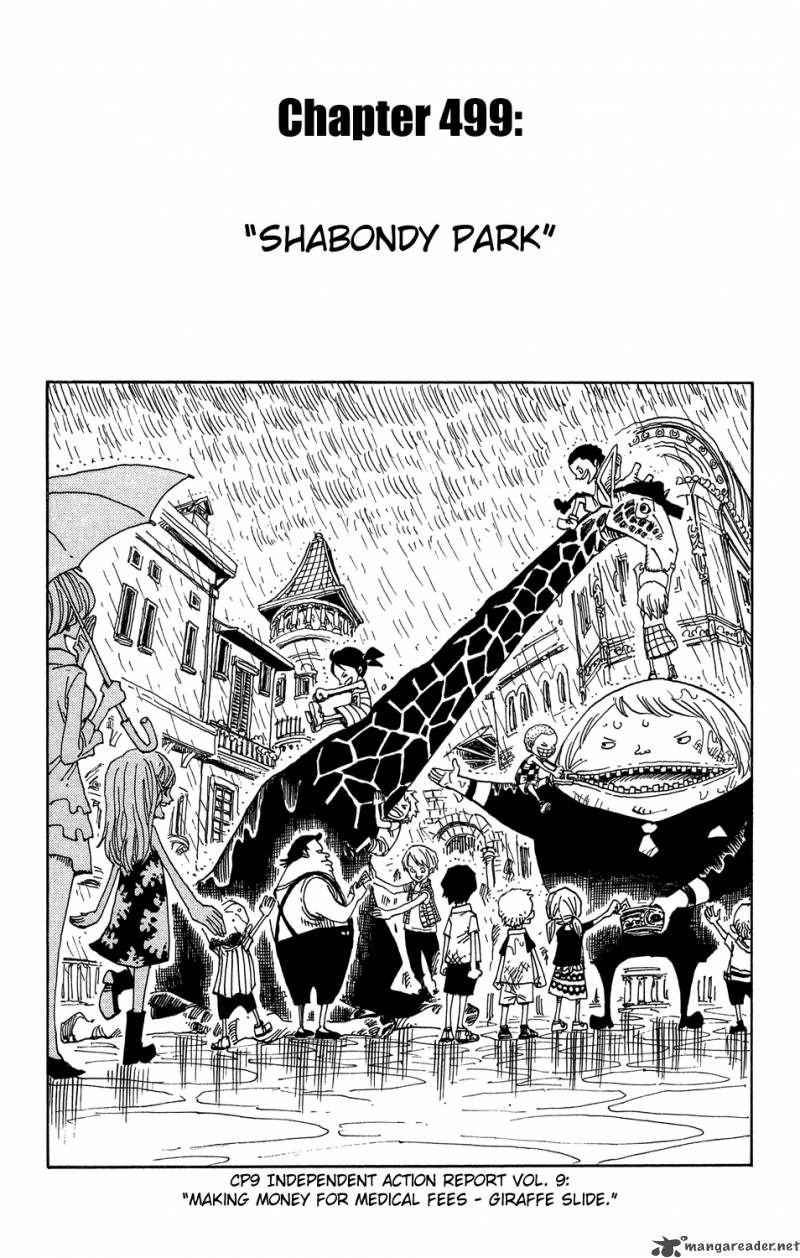 One Piece Chapter 499 - Page 1