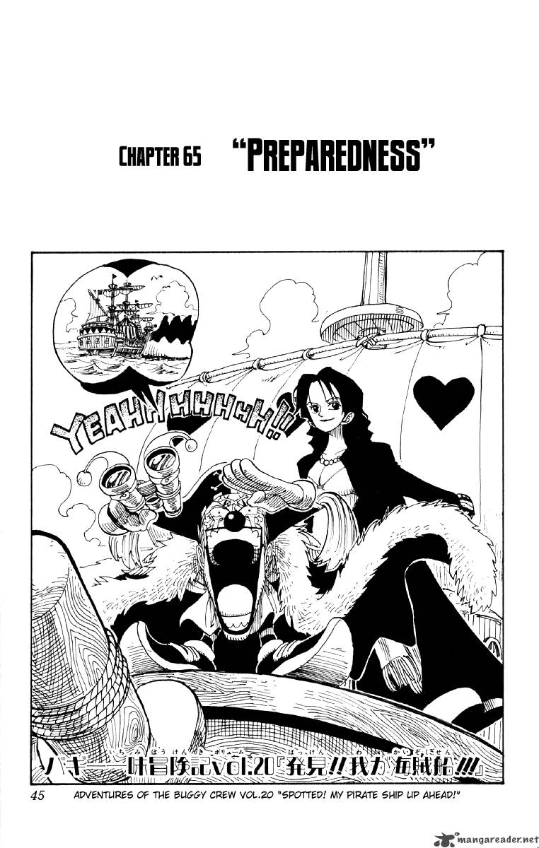 One Piece Chapter 65 - Page 1