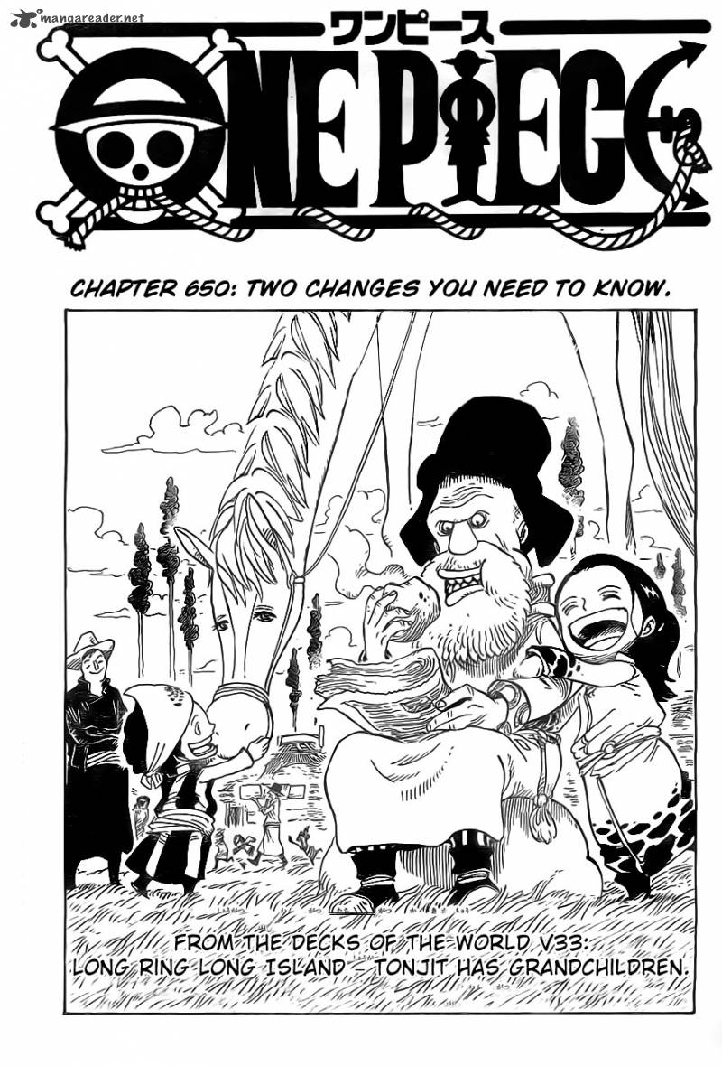 One Piece Chapter 650 - Page 1