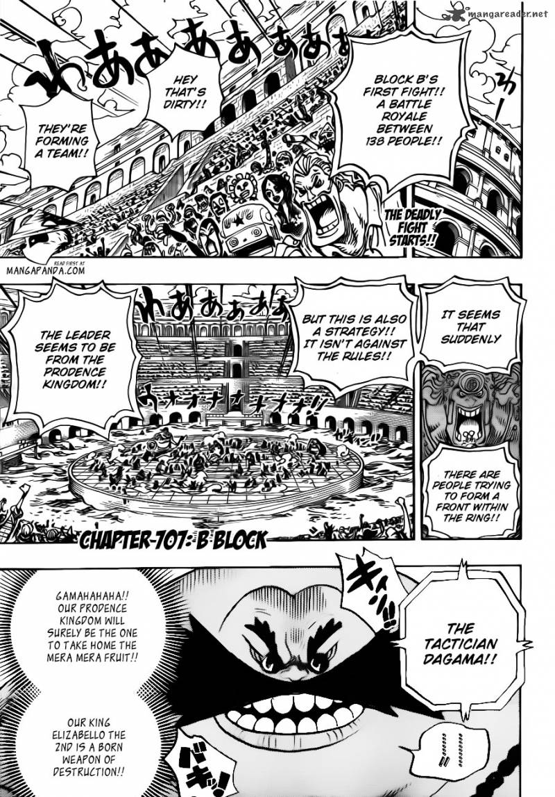 One Piece Chapter 707 - Page 2