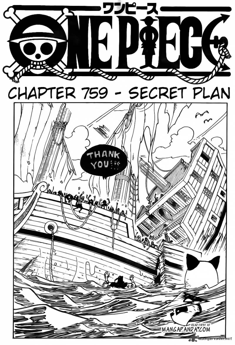 One Piece Chapter 759 - Page 2