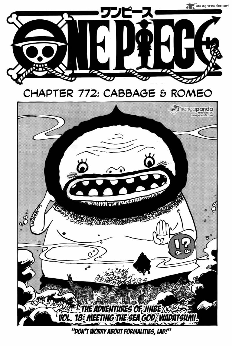 One Piece Chapter 772 - Page 1