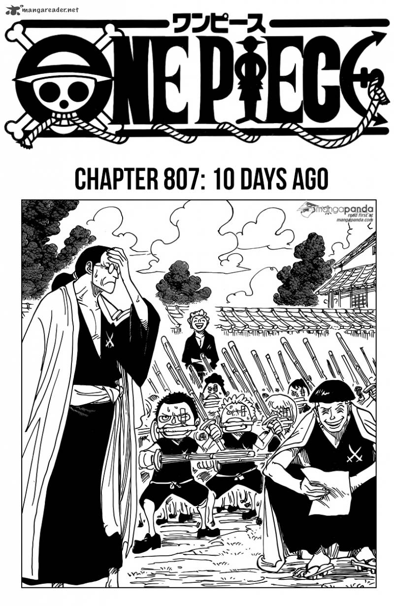 One Piece Chapter 807 - Page 1