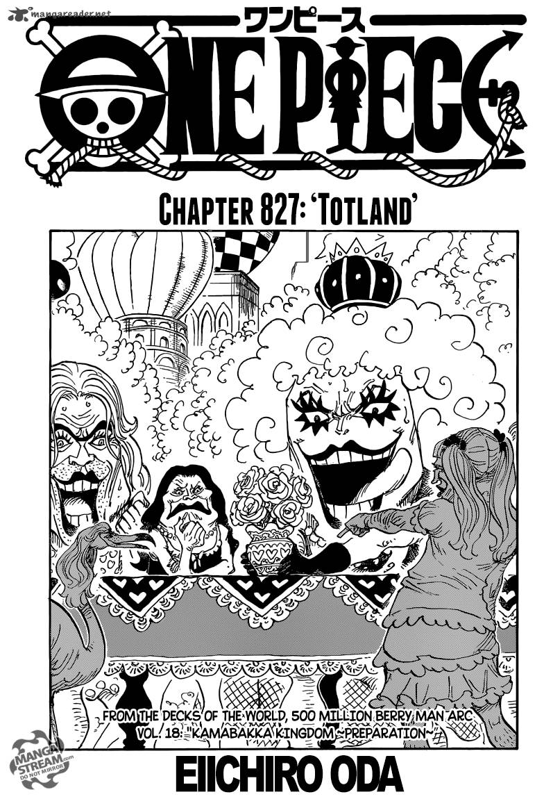 One Piece Chapter 827 - Page 1