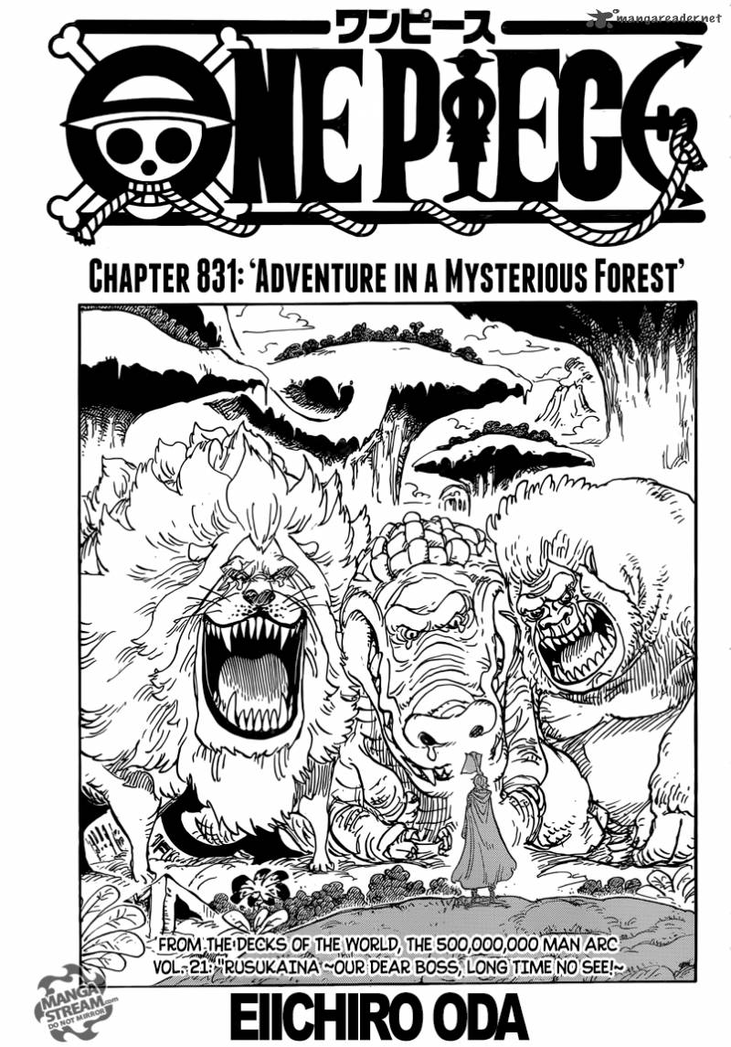 One Piece Chapter 831 - Page 1