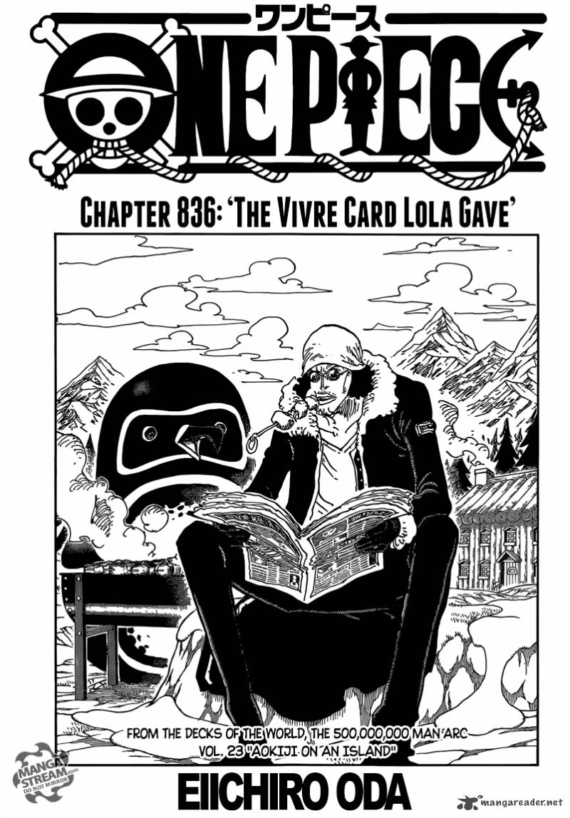 One Piece Chapter 836 - Page 1