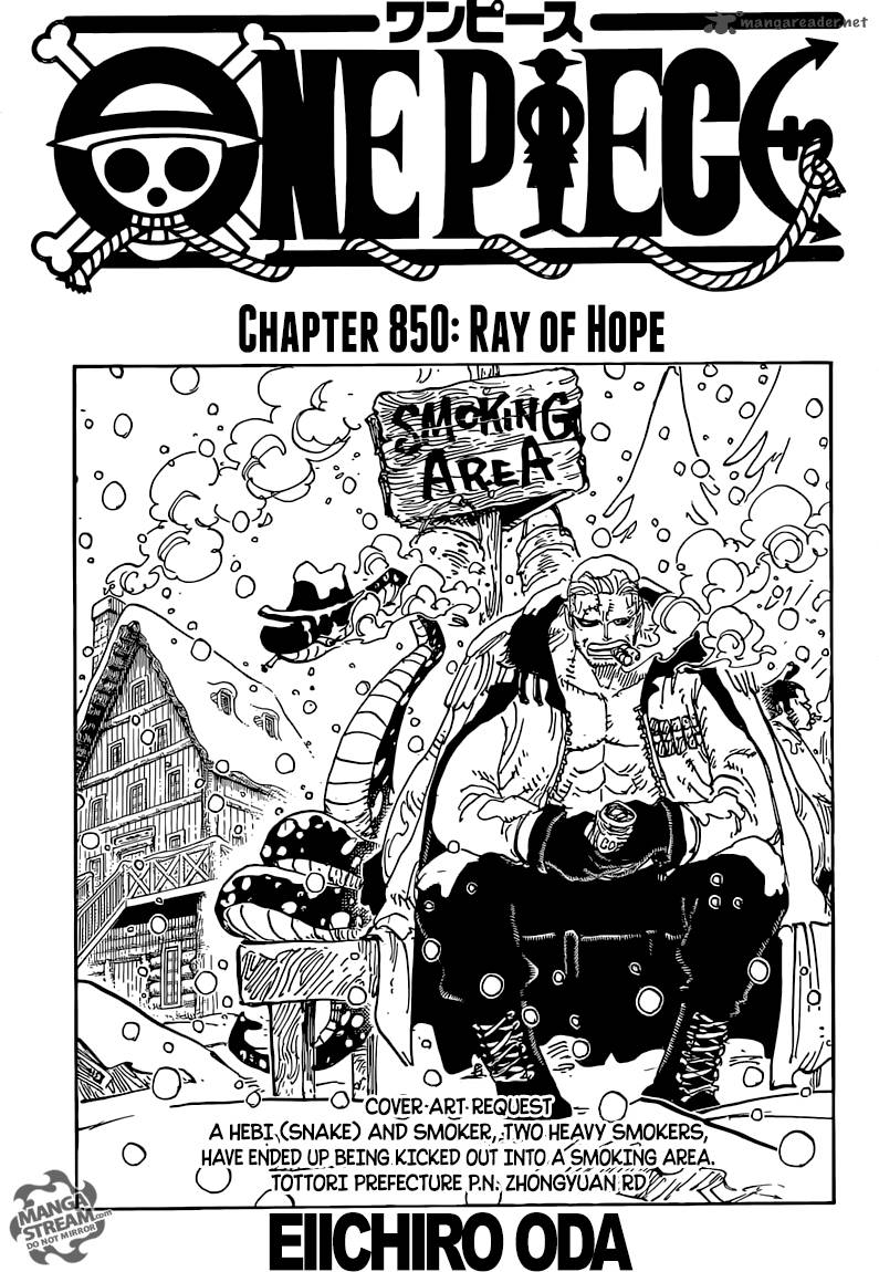 One Piece Chapter 850 - Page 2